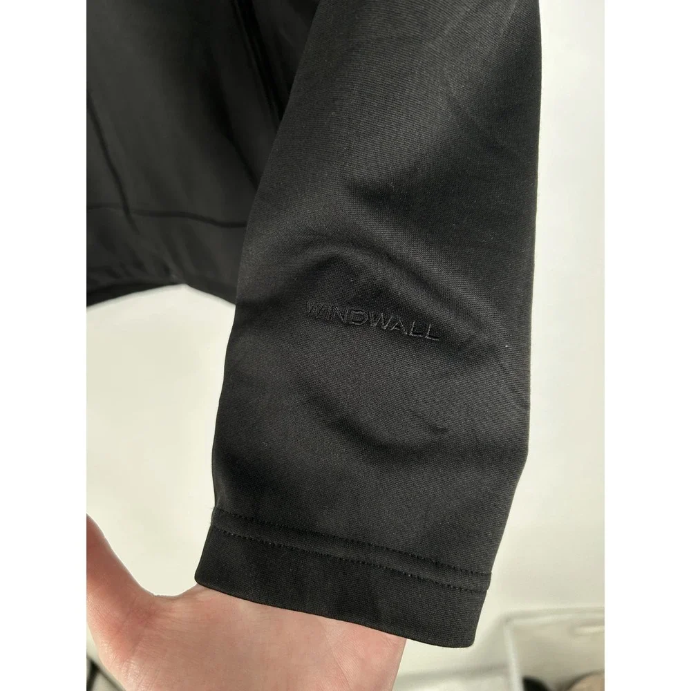 The North Face‎ WindWall Jacket Mens Large Black Mock Neck Full Zip Up Softshell